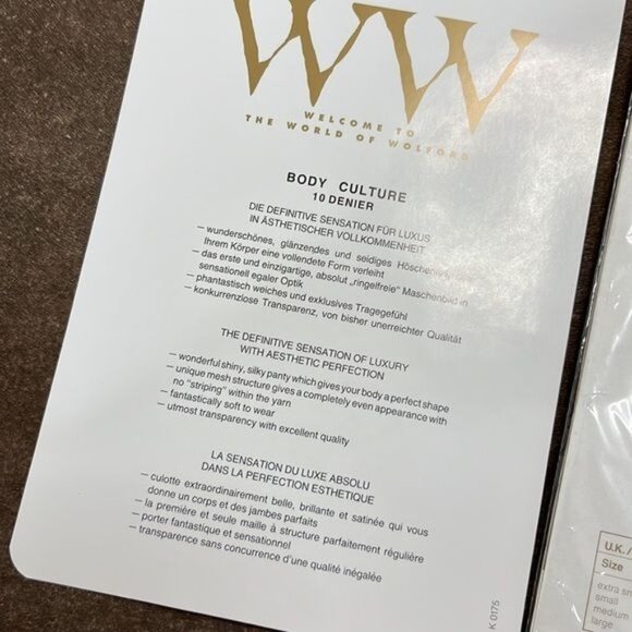 Wolford Tights Individual Body Culture Size Small Coca 11638 - Picture 4 of 5